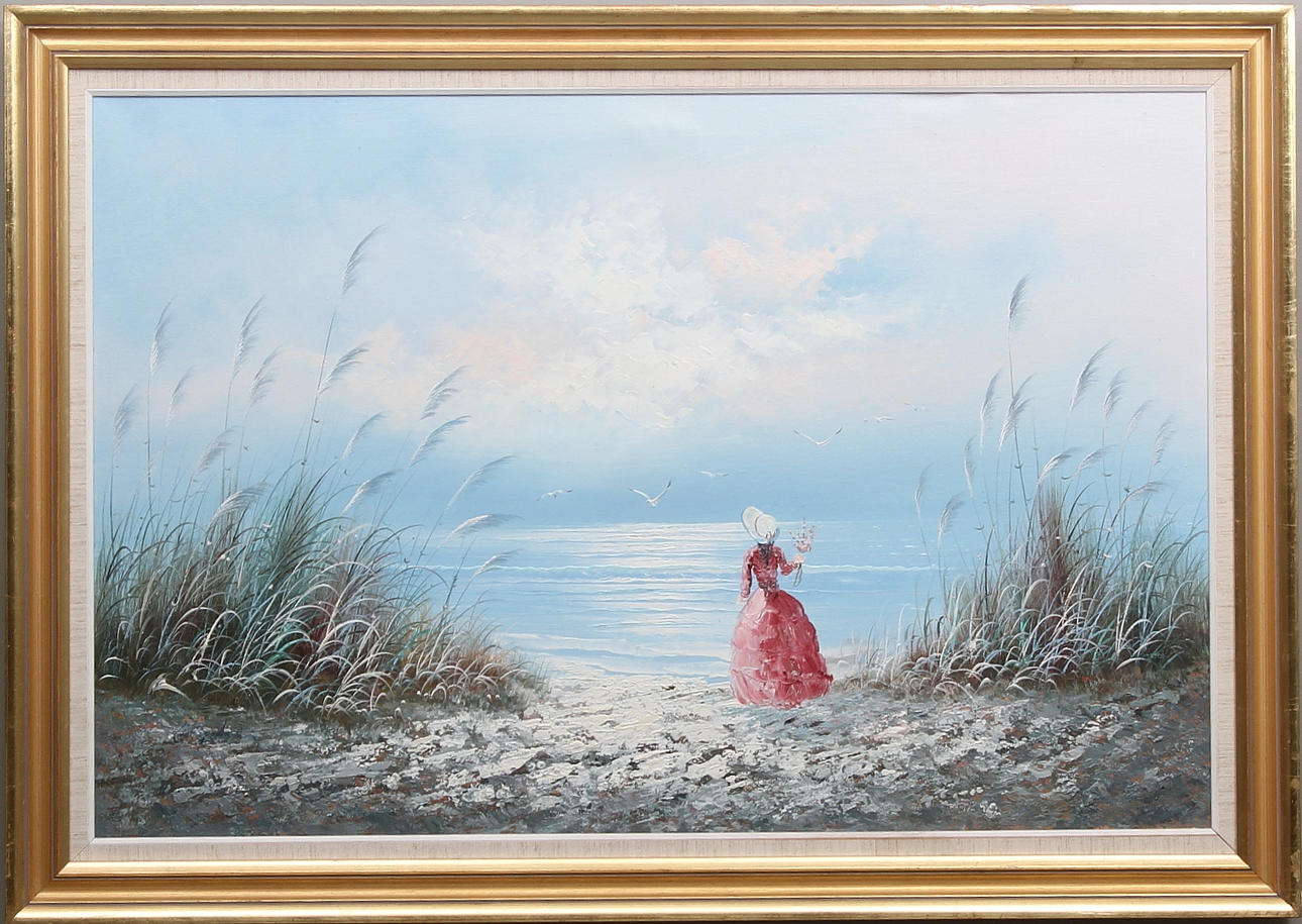 OIDENTIFIERAD KONSTNÄR. Olja på duk, signerad.