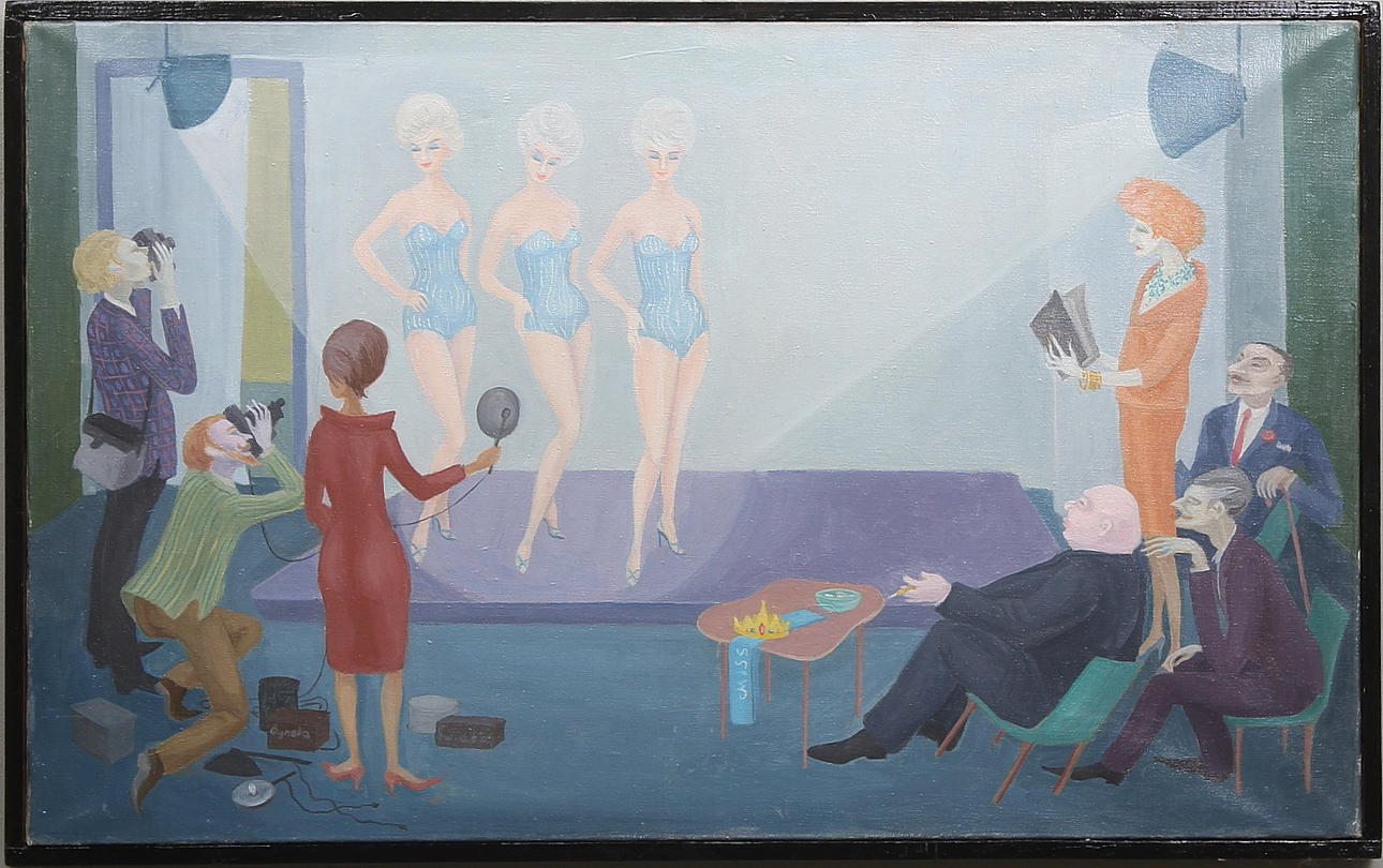 AGNETA SWIDÉN. Olja på duk, signerad.