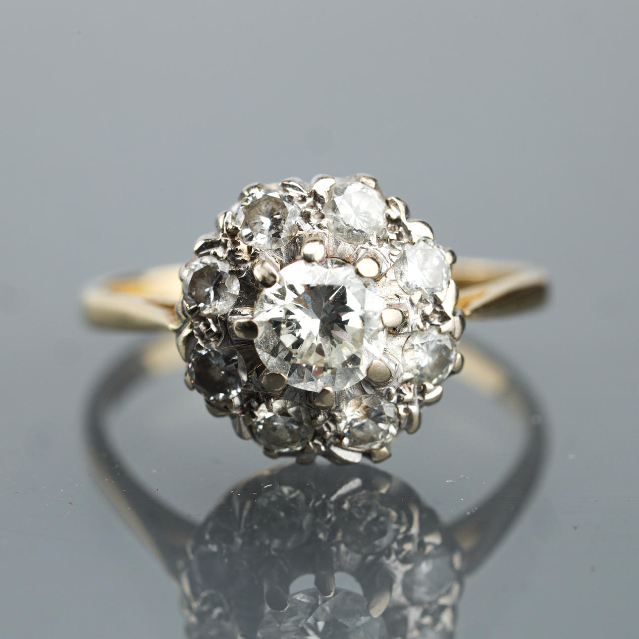 ANILLO, oro de 18 quilates, anillo rosa.