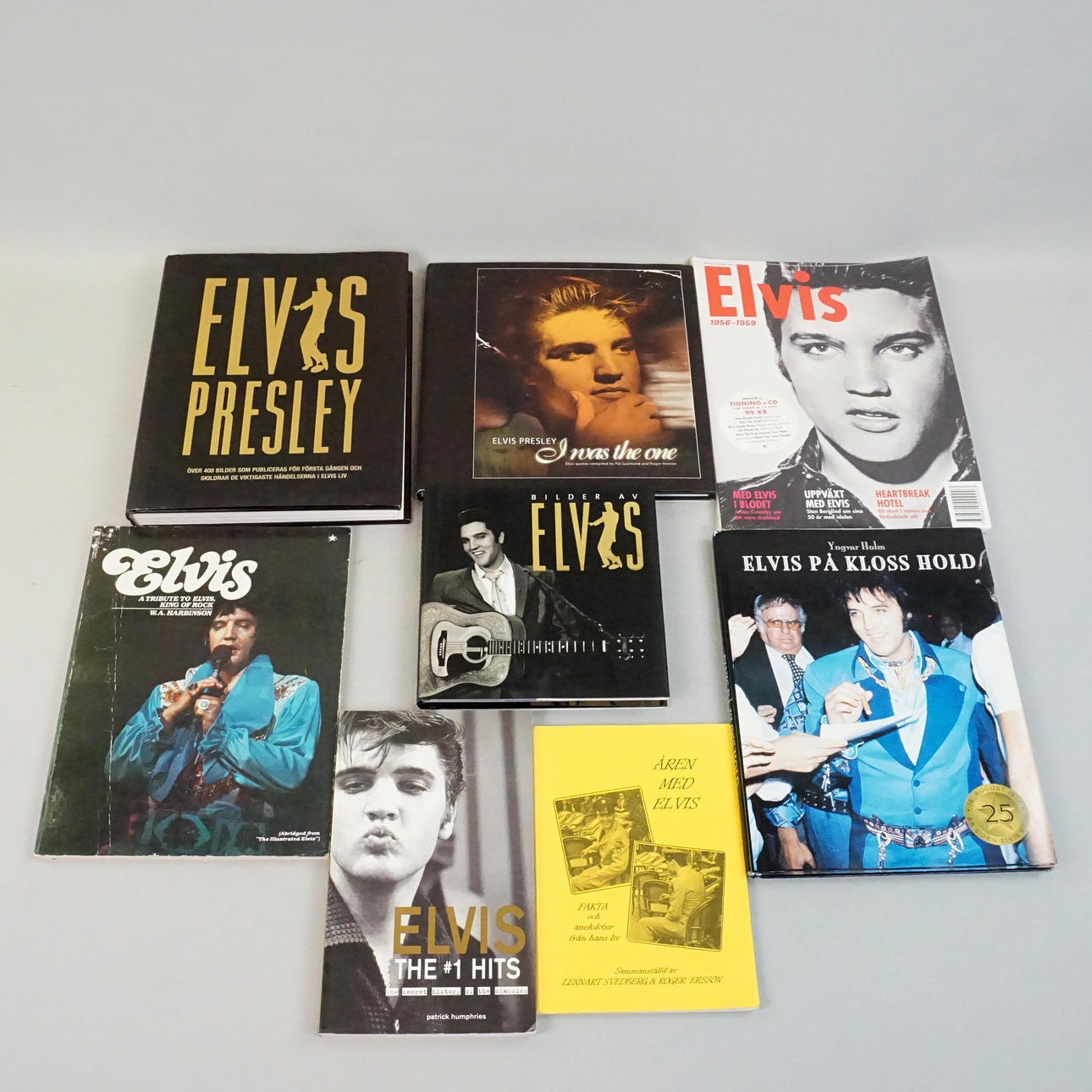 ELVIS PRESLEY, Böcker och häften, 8 st.