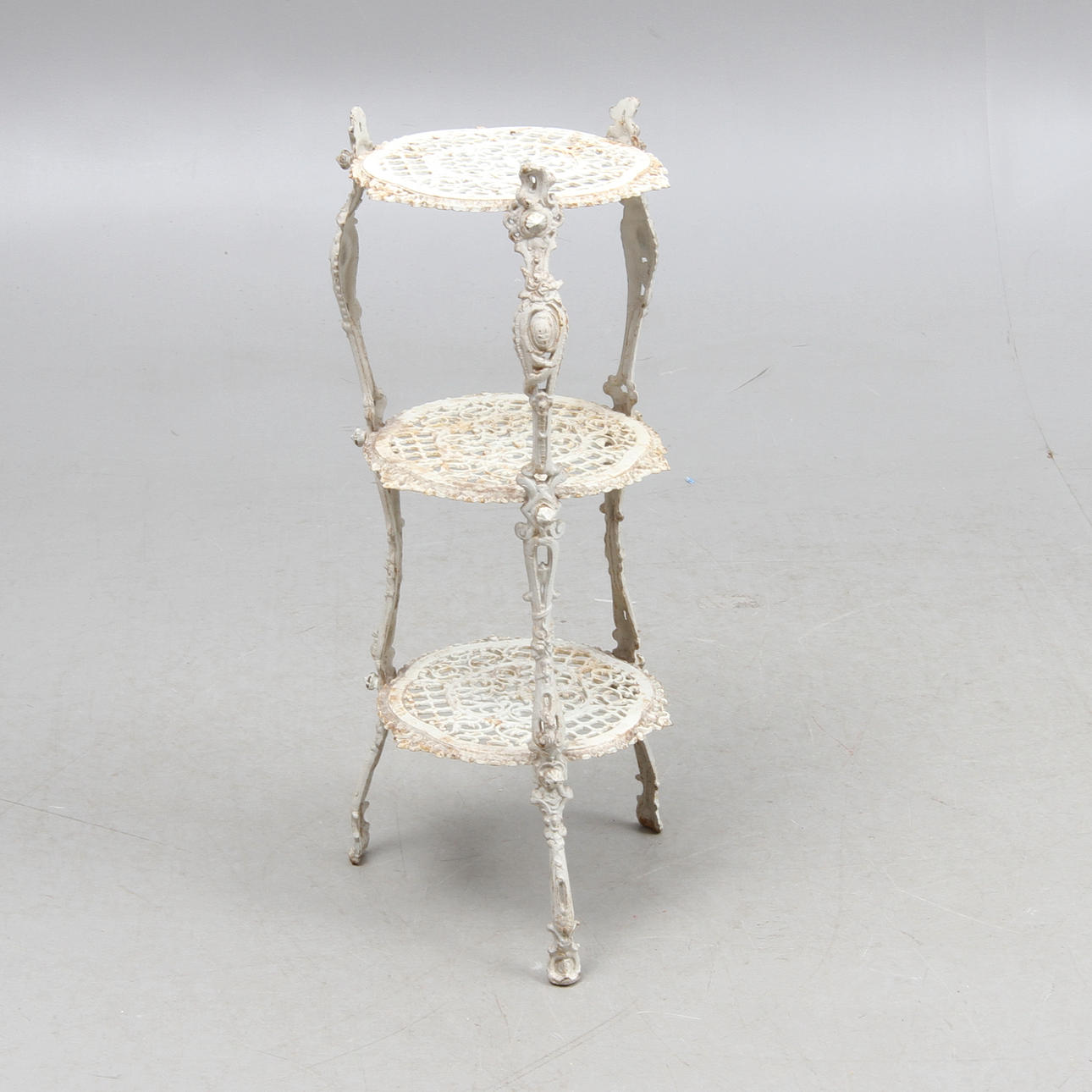 BLOMSTERPIEDESTAL, gjutjärn, 18/1900-tal.