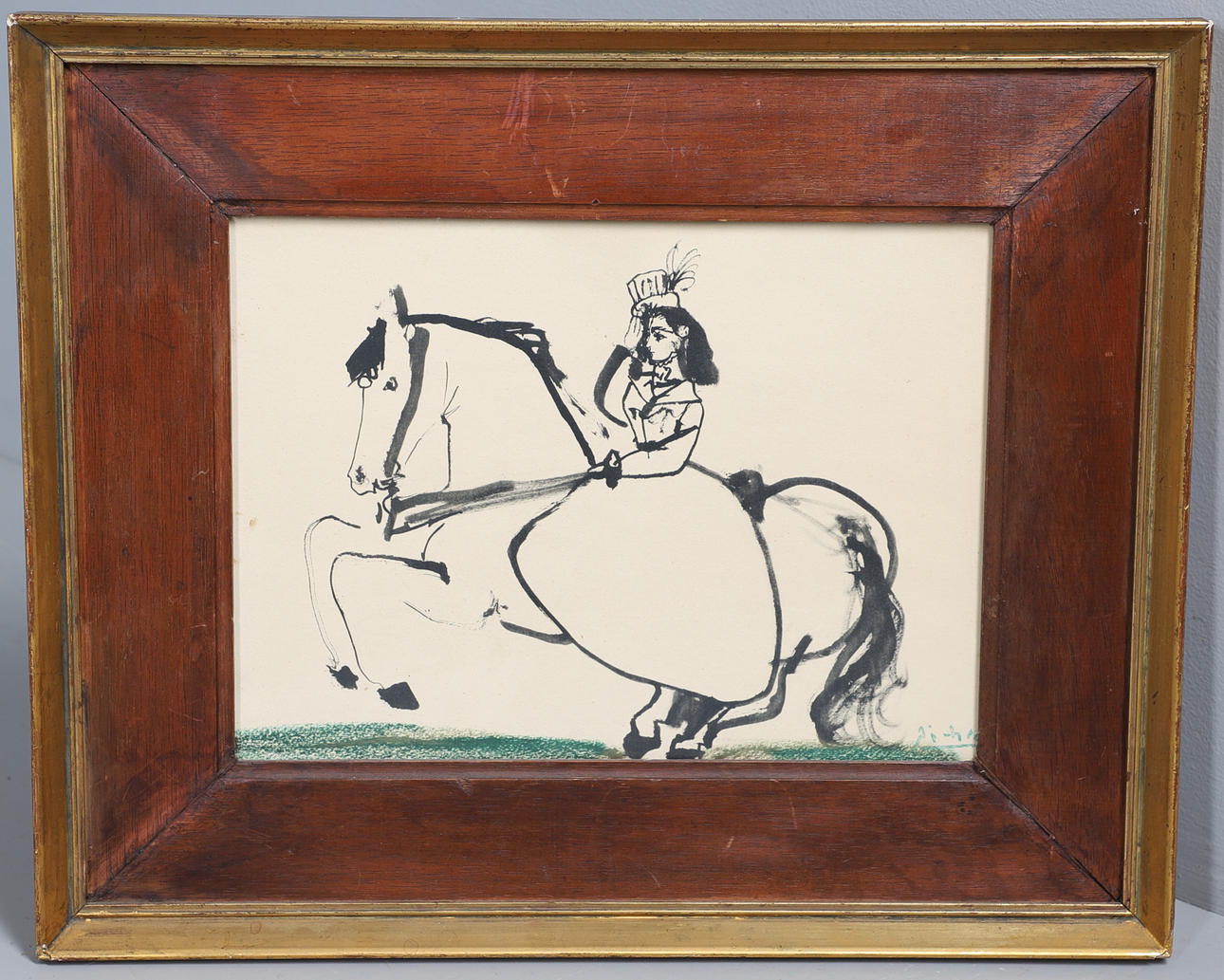 PABLO PICASSO (1881-1973). EFTER. KVINDE PÅ HESTEN.