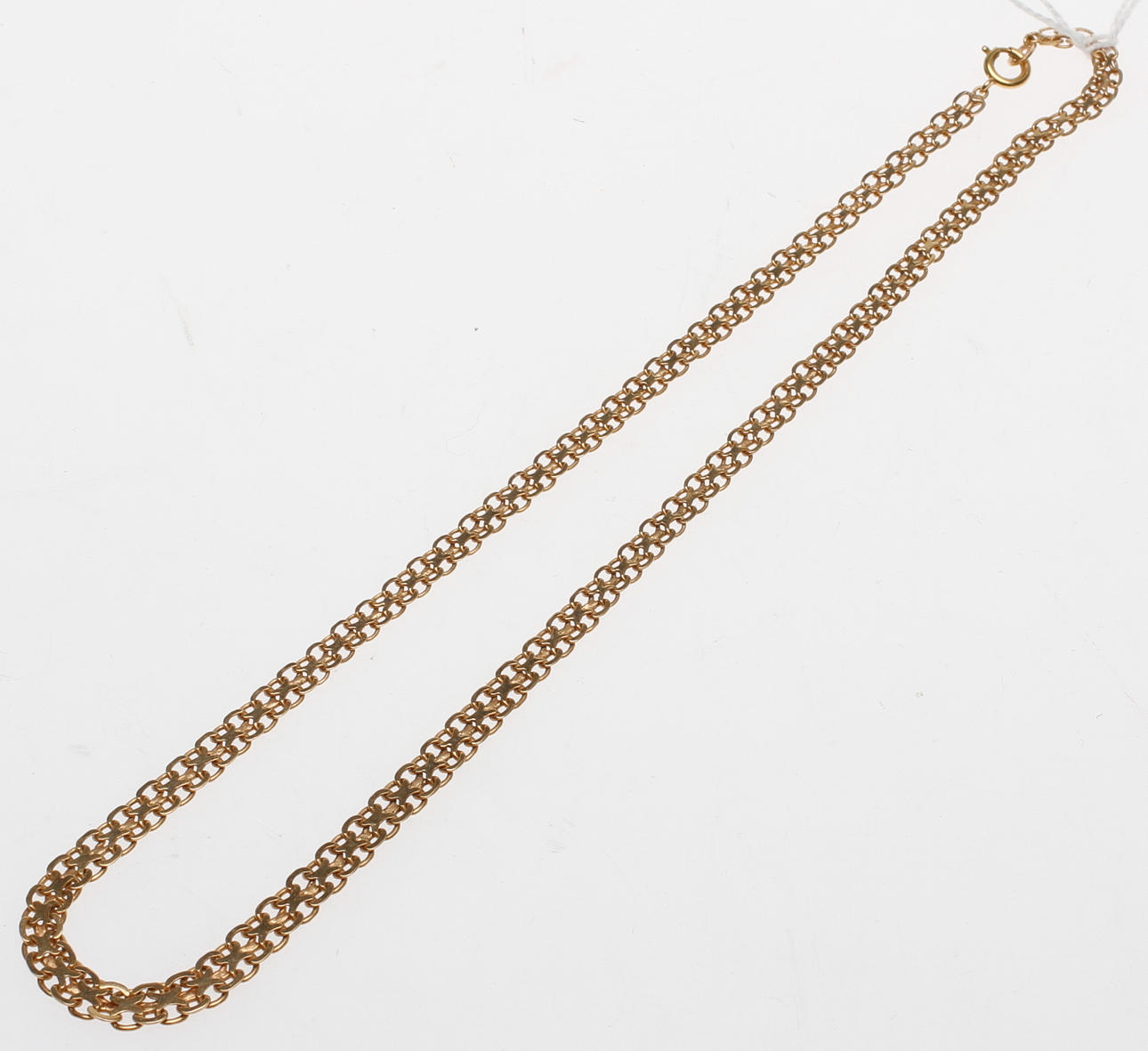 HALSBAND, 18k guld, x-länk, vikt ca 15,5 gram.