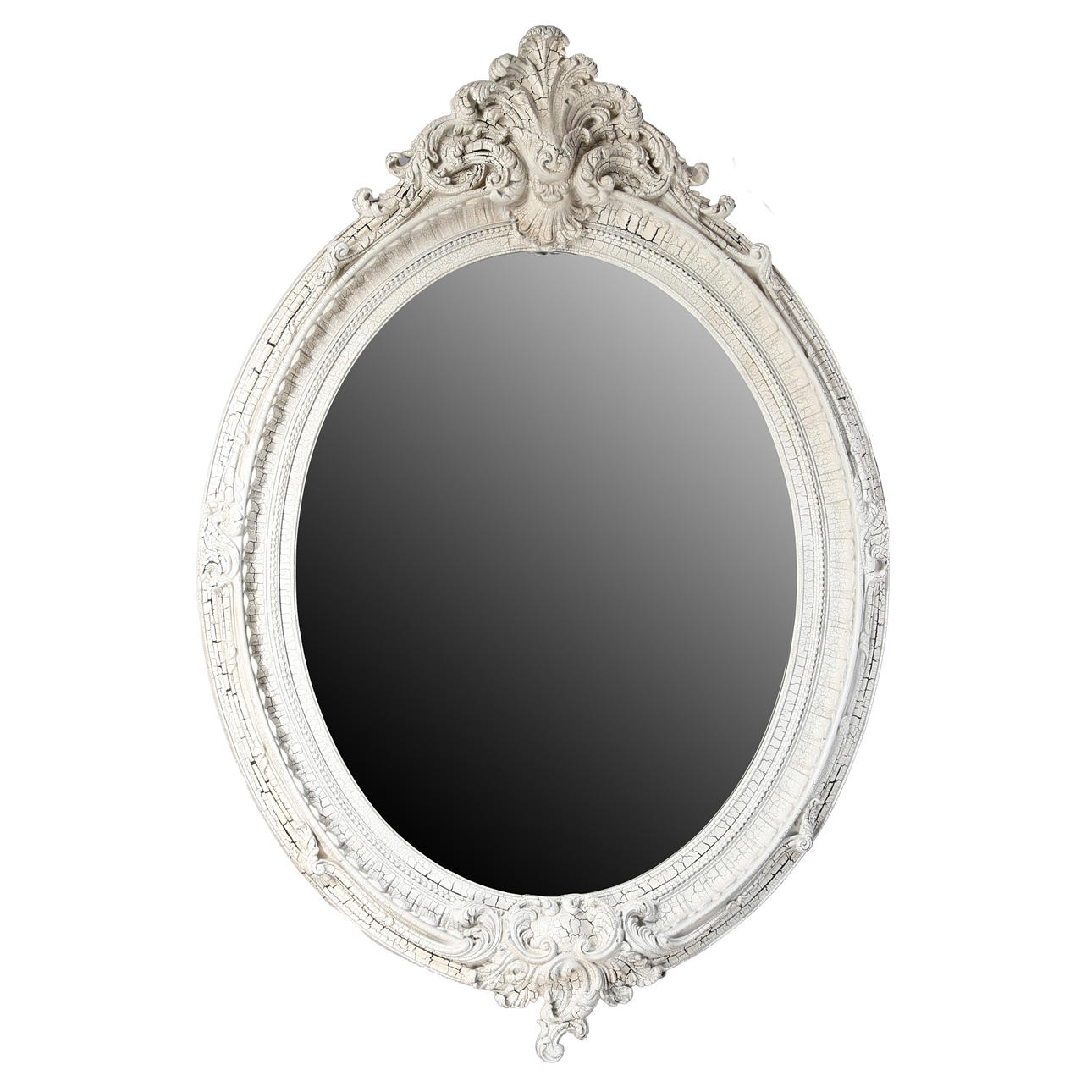 LARGE OVAL MIRROR.