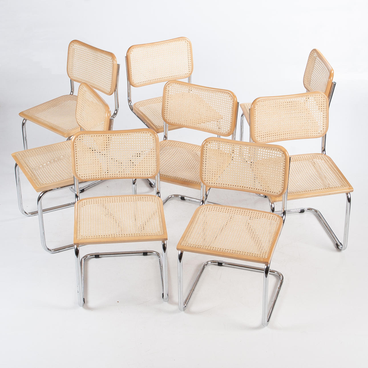 BAUHAUSSTOL ROTTING, 8 st. Italien.