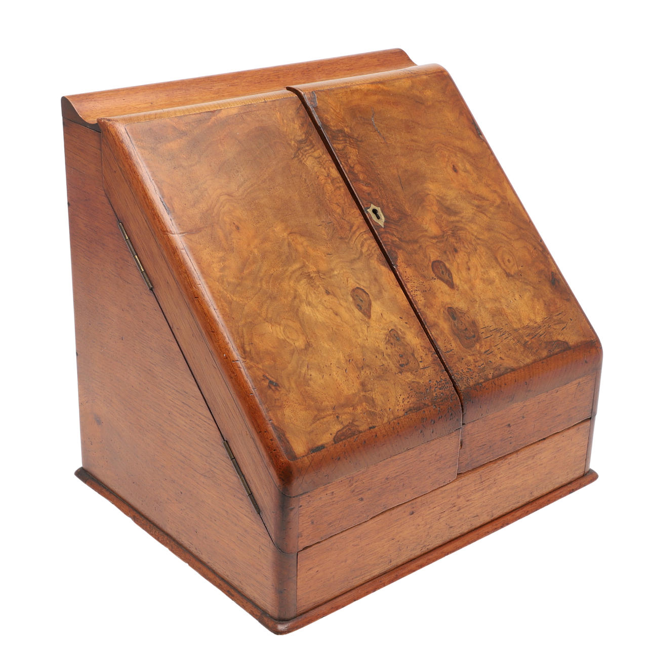 AN EDWARDIAN WALNUT STATIONERY BOX. Swedish Folk Art - Bowls & Boxes ...