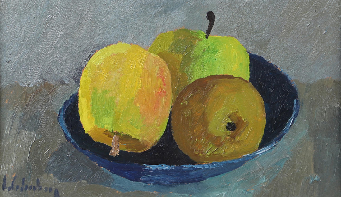 ERIC CEDERBERG. Still life, oil on panel, signed E. Cederberg.