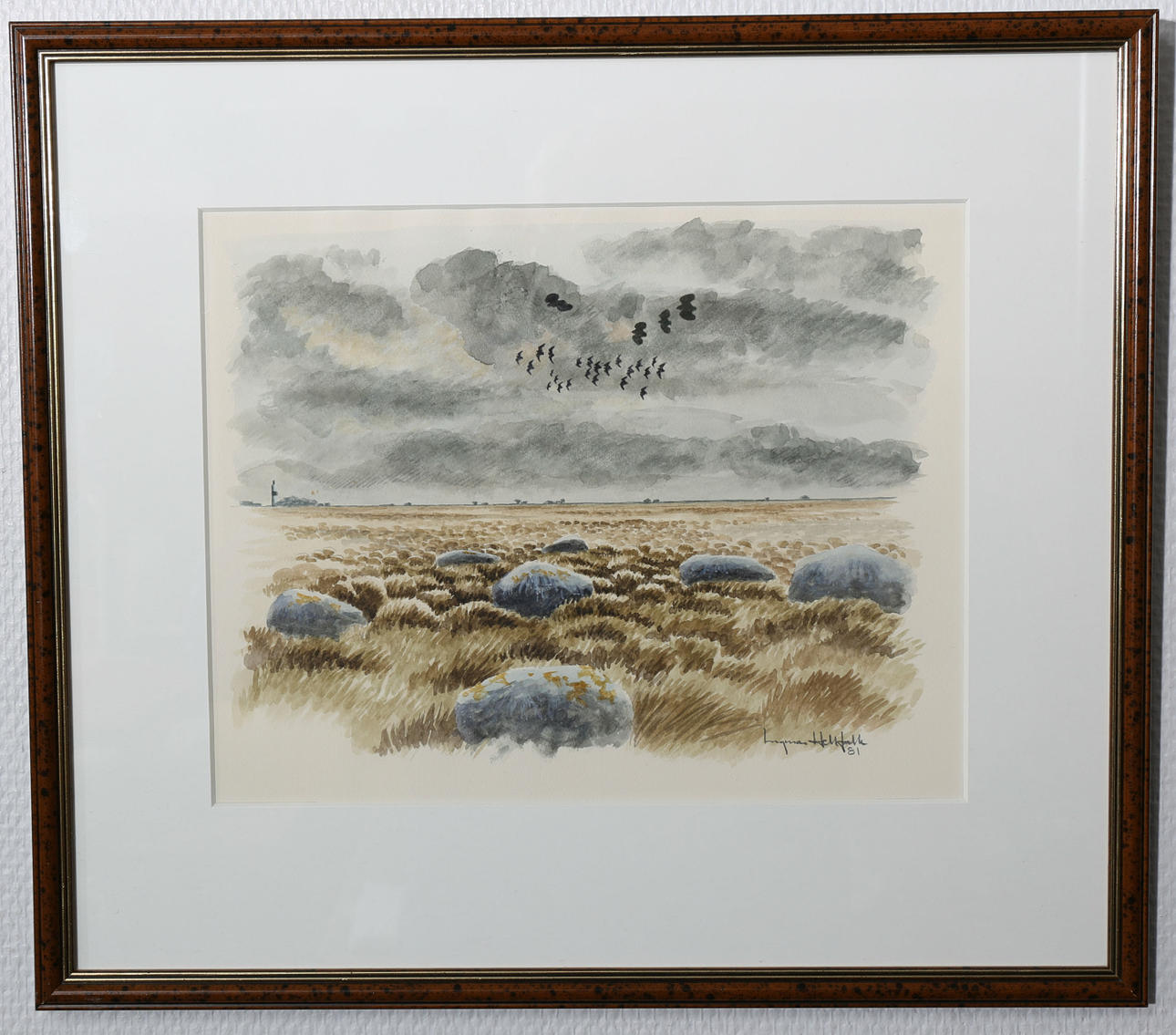 INGMAR HELLFALK. Akvareller, 2 stycken, signerade, en daterad -81.