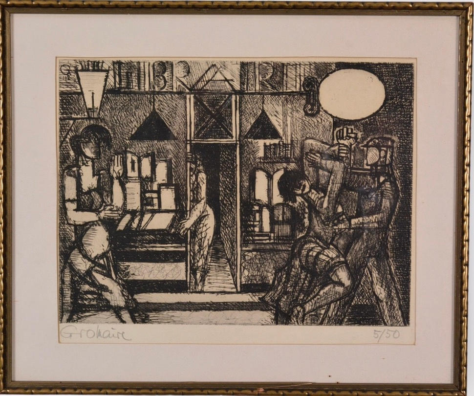 MARCEL GROMAIRE. Etching.