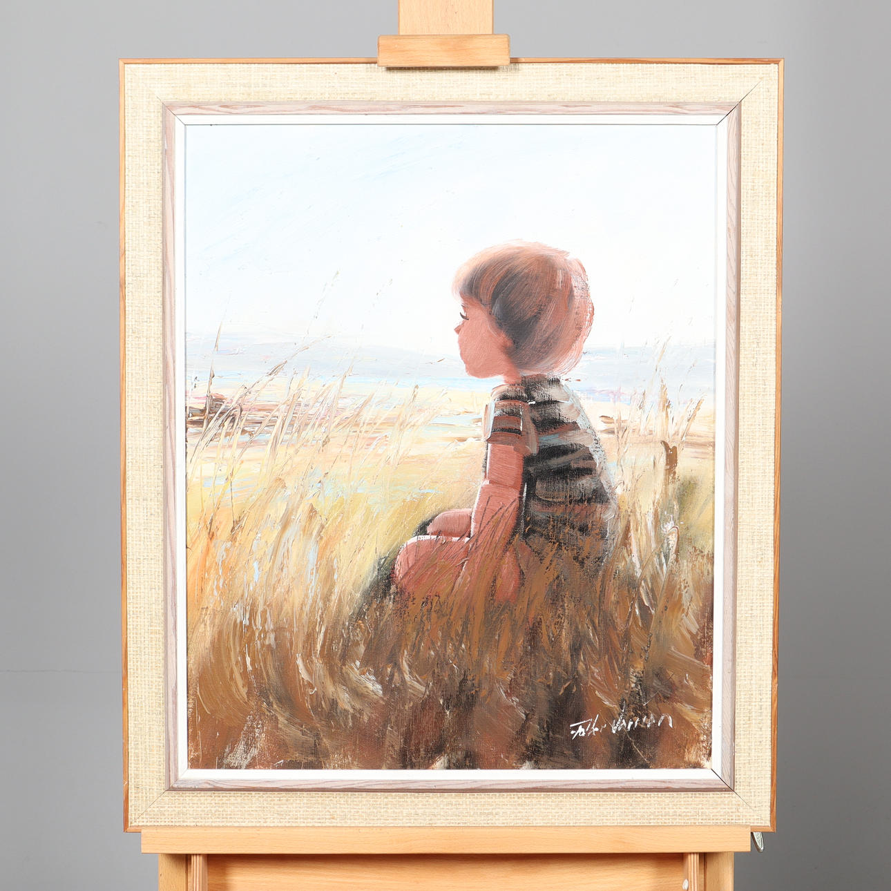 FOLKE LARSSON. ACEITE SOBRE LIENZO, firmado.