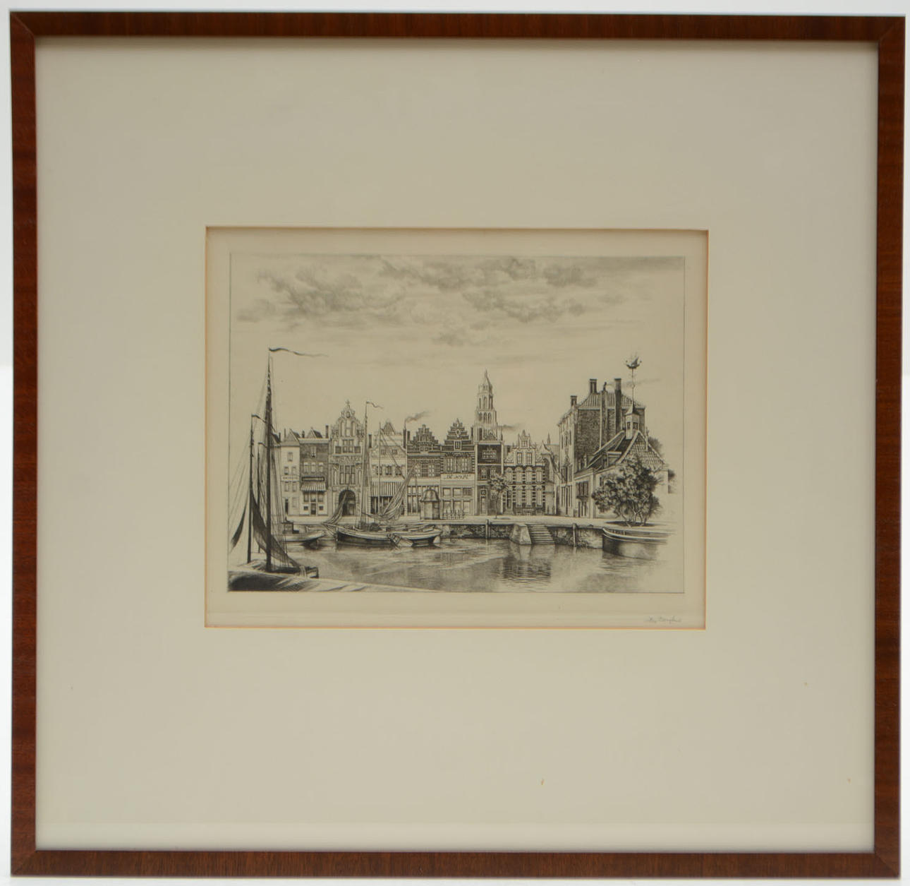 STIG BORGLIND. Países Bajos 3. Grabado.