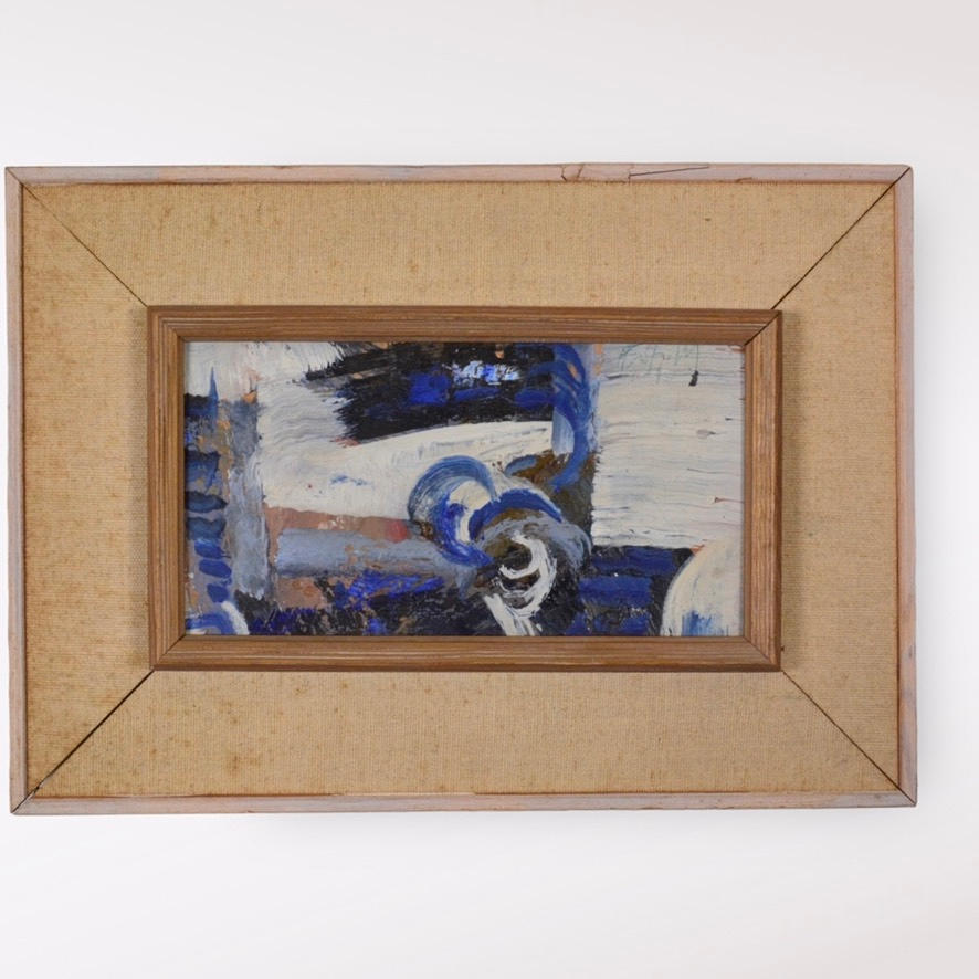 HANS FRITZDORF. Oil panel.