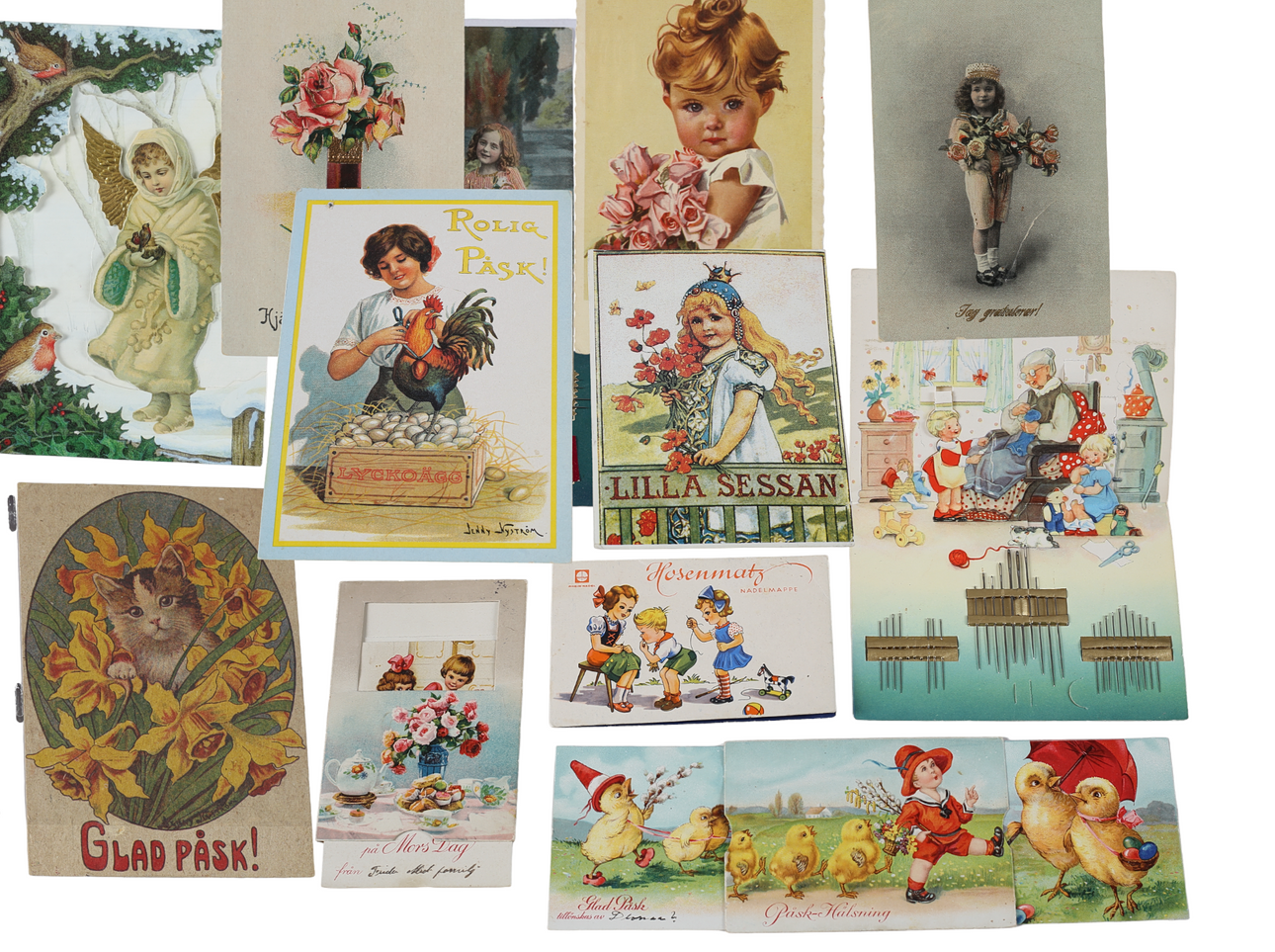 Ein Set von 200 Postkartenalben, 18./20. Jahrhundert.