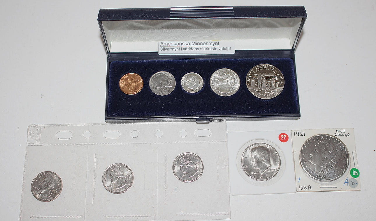 COINS, 10 pcs. a USA Quarters.