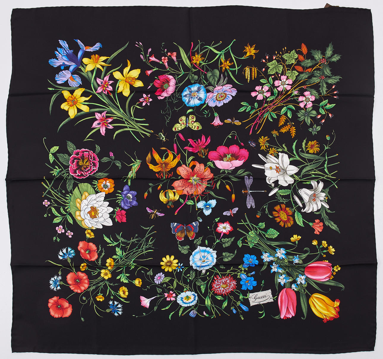 GUCCI, Schal „Flora“.