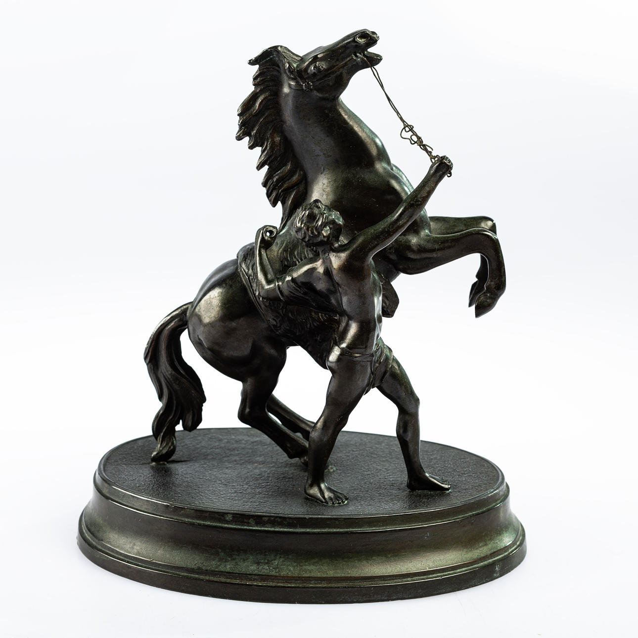 SKULPTUR, Bronze, nach Chevaux de Marly.