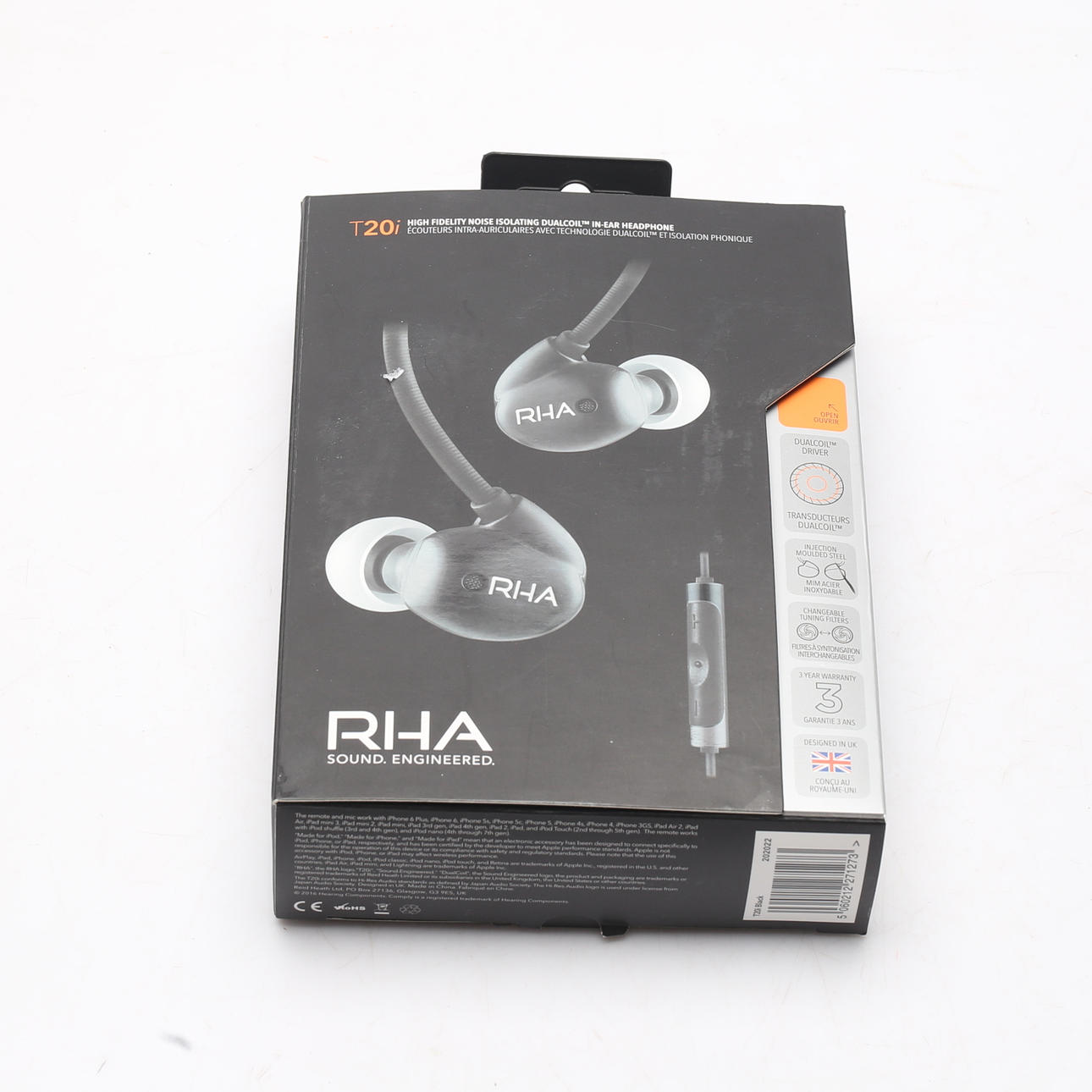 HÖRLURAR, RHA, T20i, Earphone.