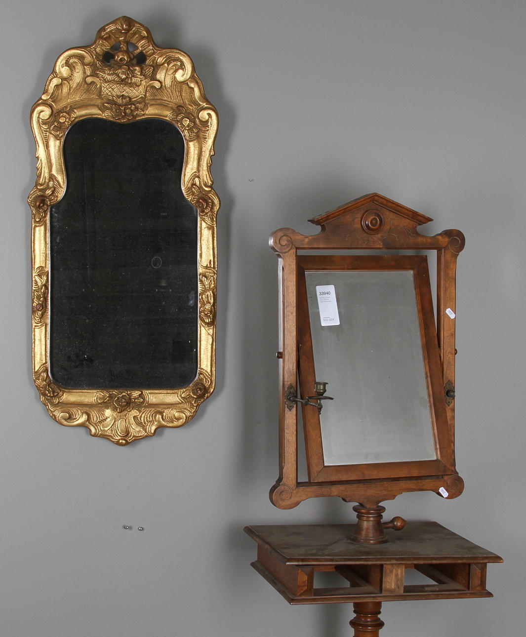 SPEGEL ,rokokostil 1900-tal samt RAKSPEGEL.