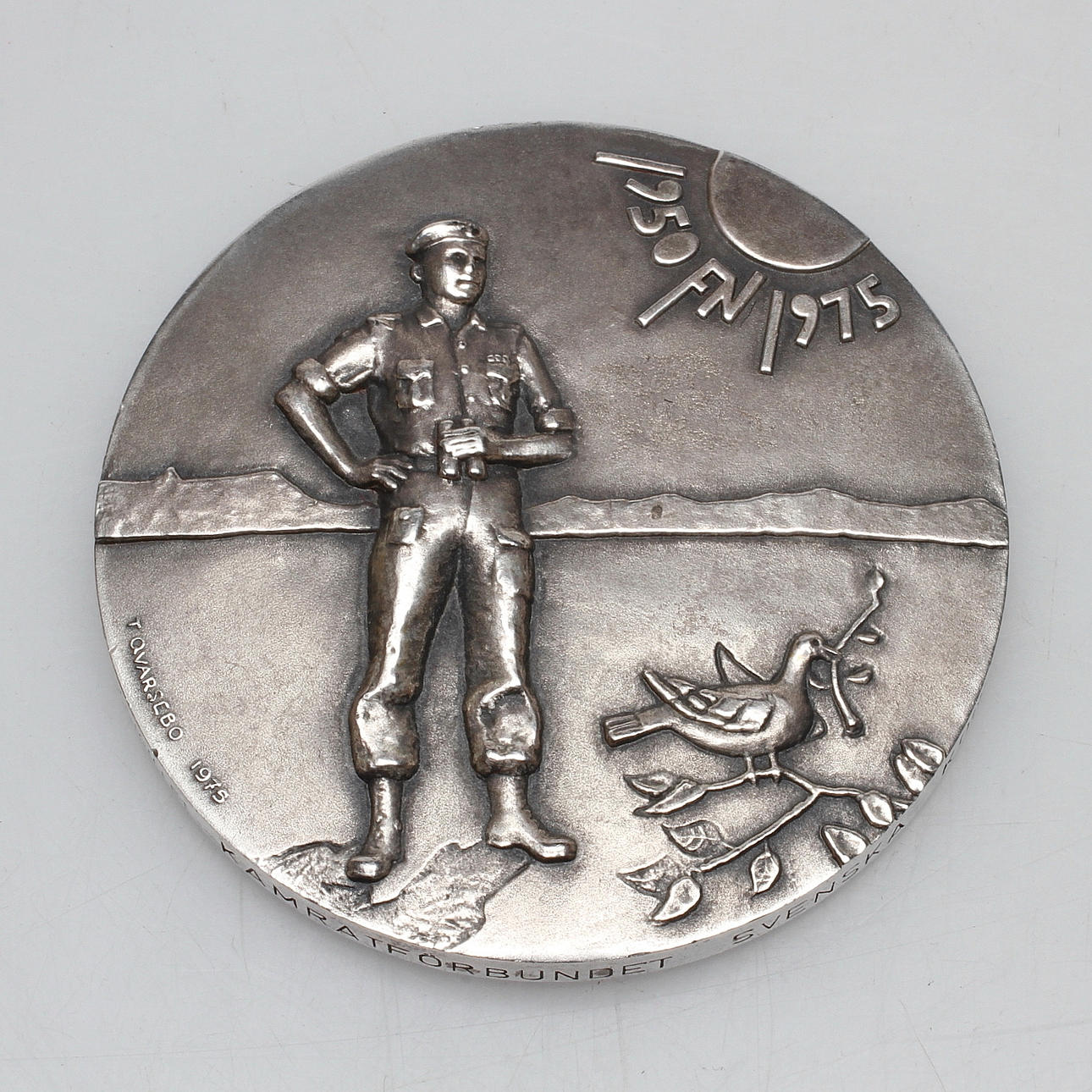 MEDALJ, silver, FN 1950-1975, 270 gram.