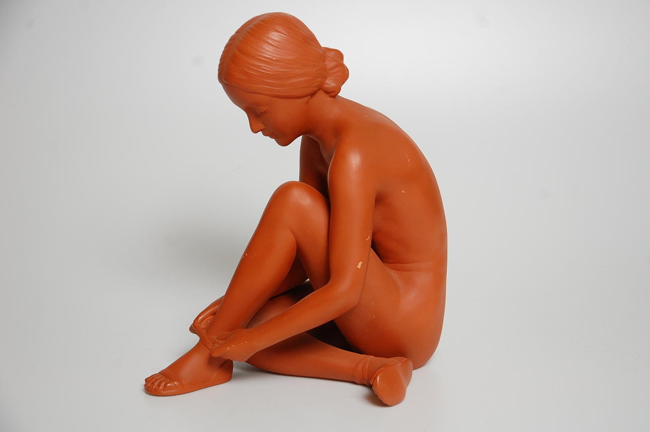 SKULPTUR, Goldscheider, höjd 36 cm.