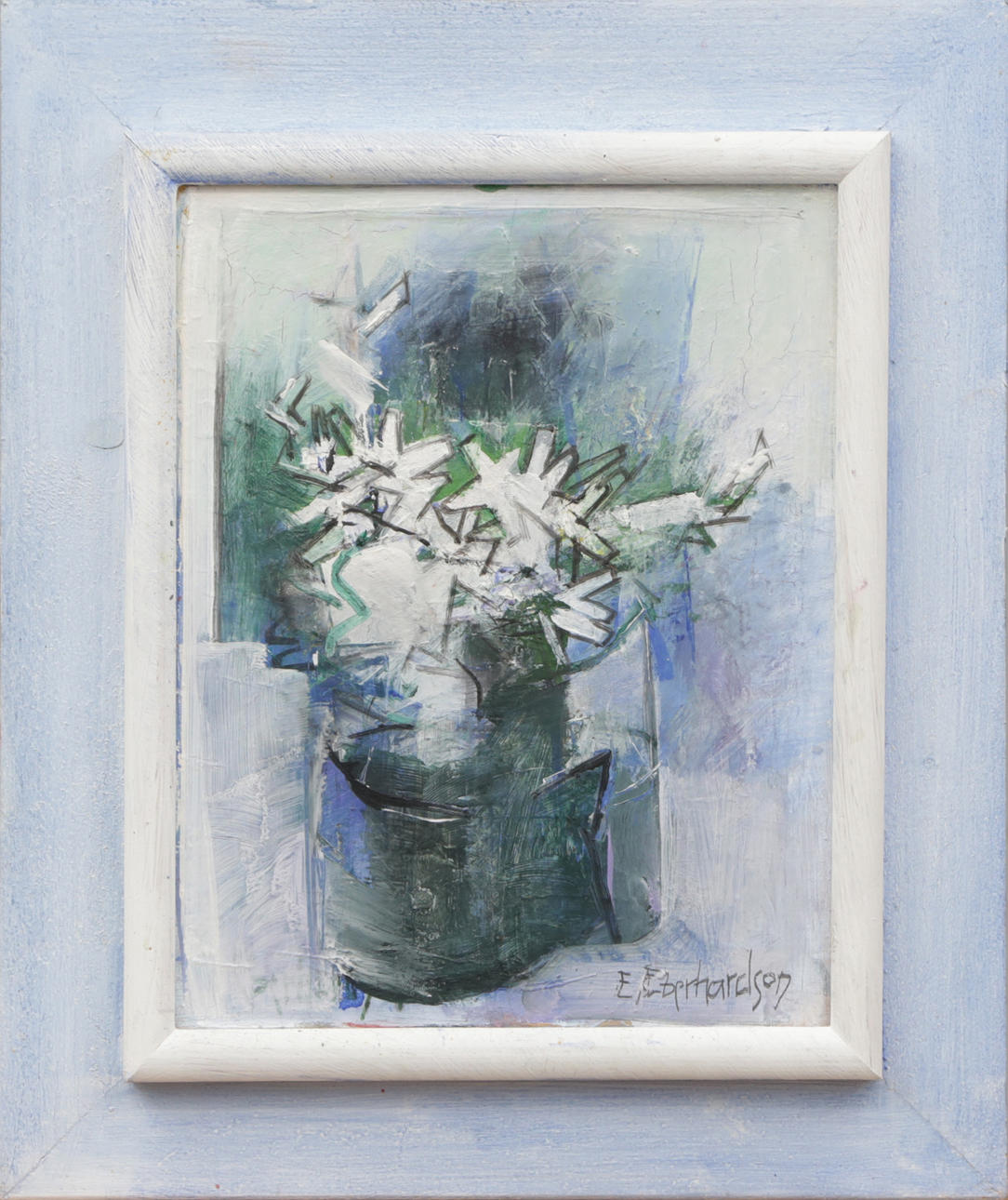 EBBE EBERHARDSON. OLJA, på pannå, signerad.