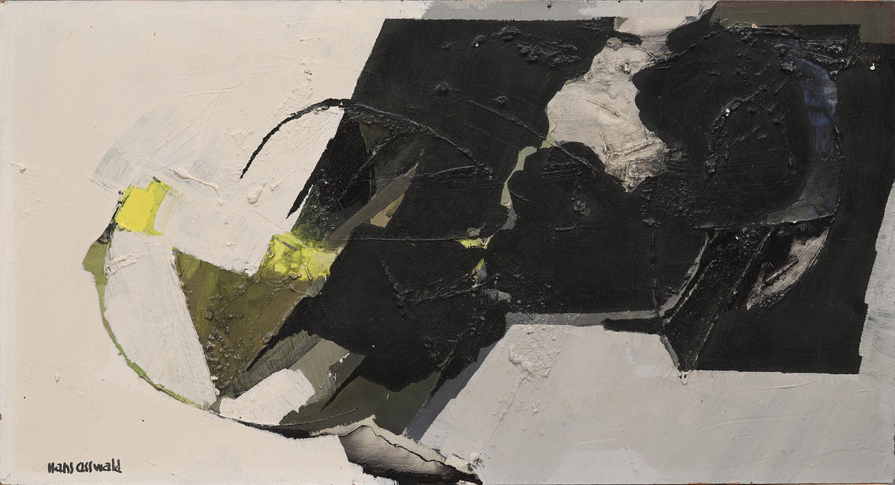 HANS OSSWALD. Öl auf Holz, signiert.