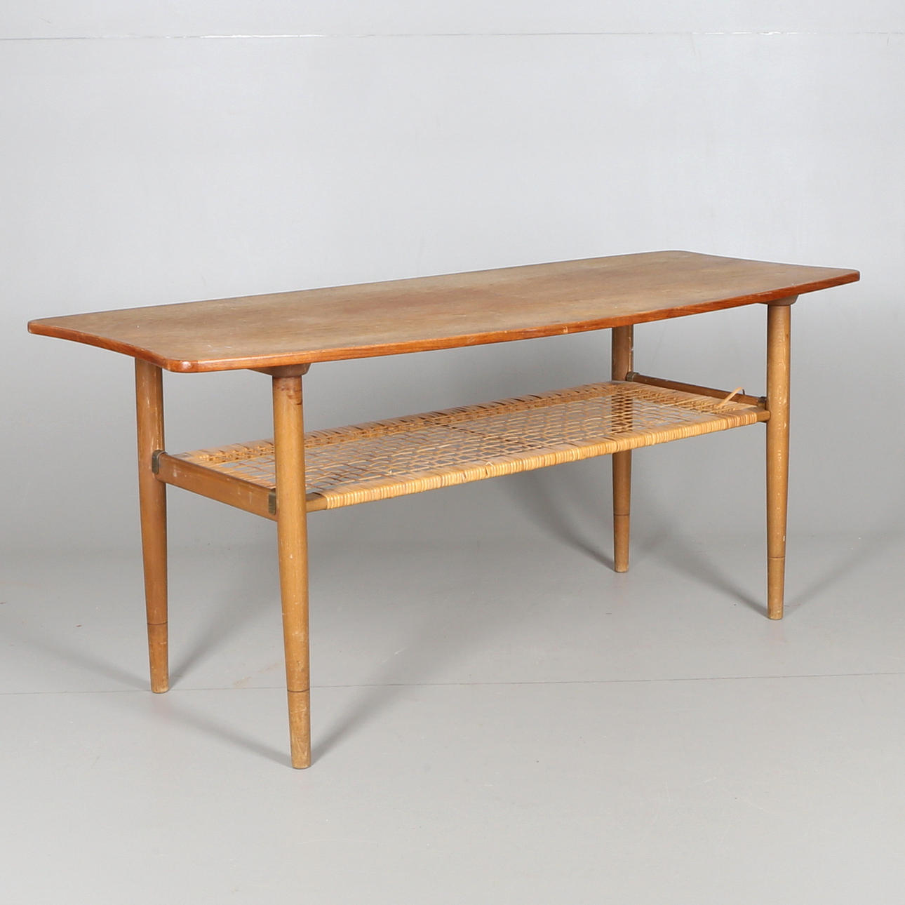 SOFFBORD, Jason, Ringstedt, Danmark, teak och rotting, 1960-tal.