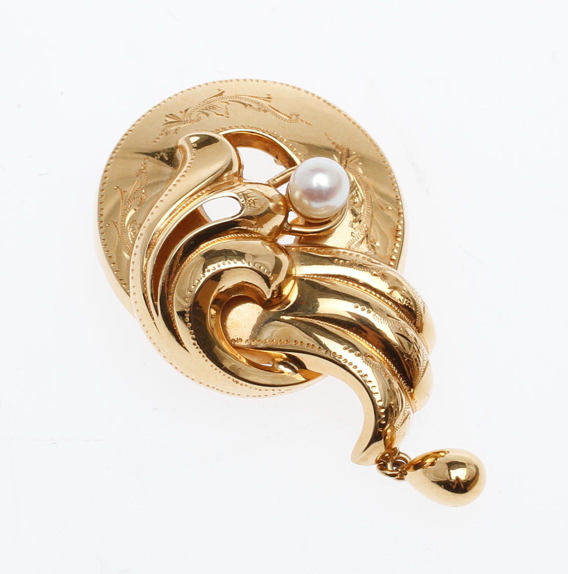 BROSCH, 18k guld, vikt ca 5,7 gram.