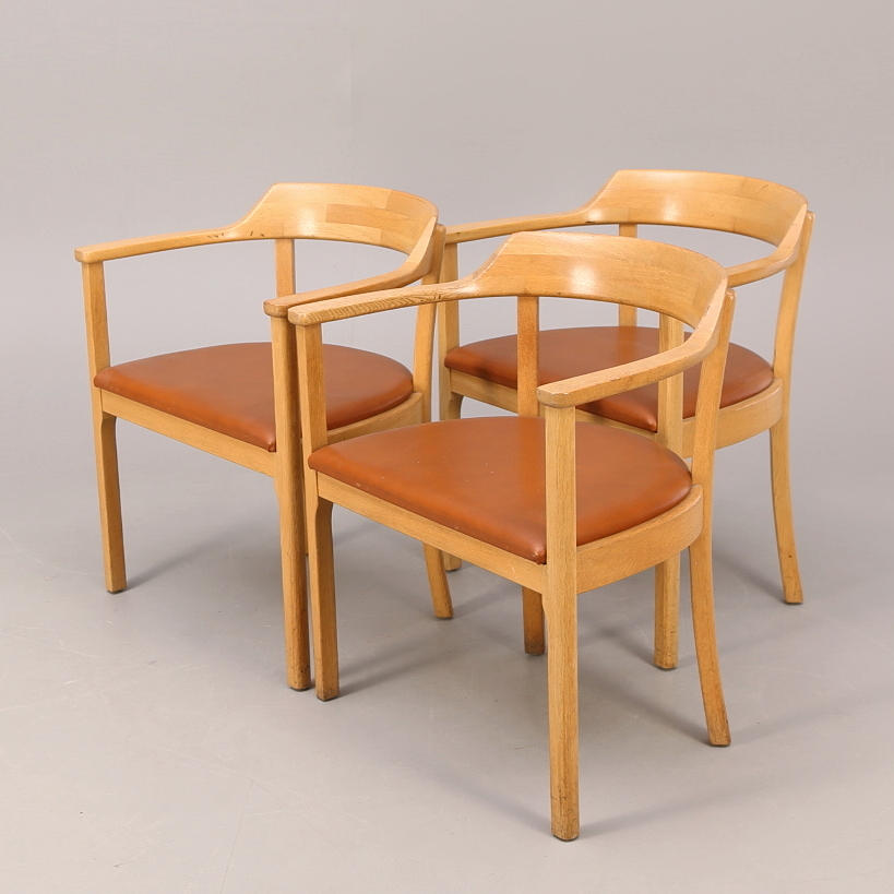 KARMSTOLAR 3 st, Rigmor Andersen och Annelise Björner för Karl Andersson & söner, 1960-tal.