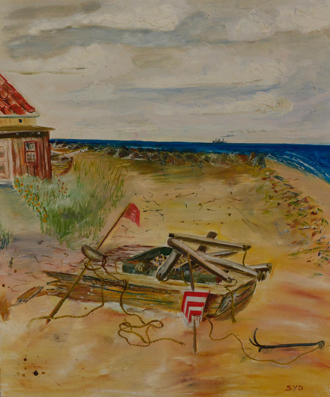 STIG DILLBERG. Olja på pannå.