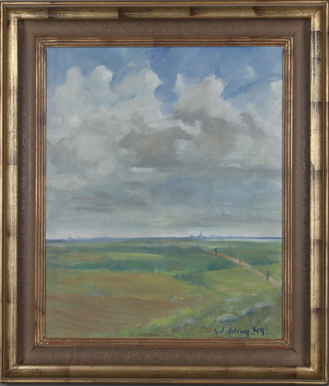 LARS WIDDING. oil on panel, signed and dated -49.