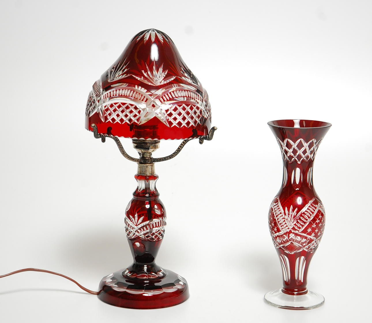 BORDSLAMPA, VAS, troligen Reijmyre, 1920-30-tal.