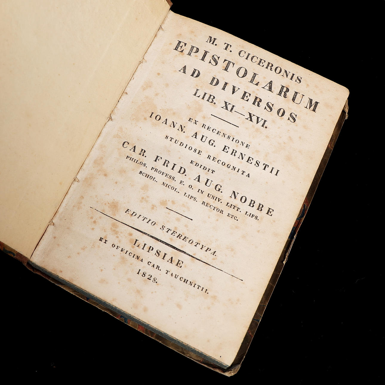 EPISTOLARUM AD DIVERSOS, Bok, Ciceronis, 1828.