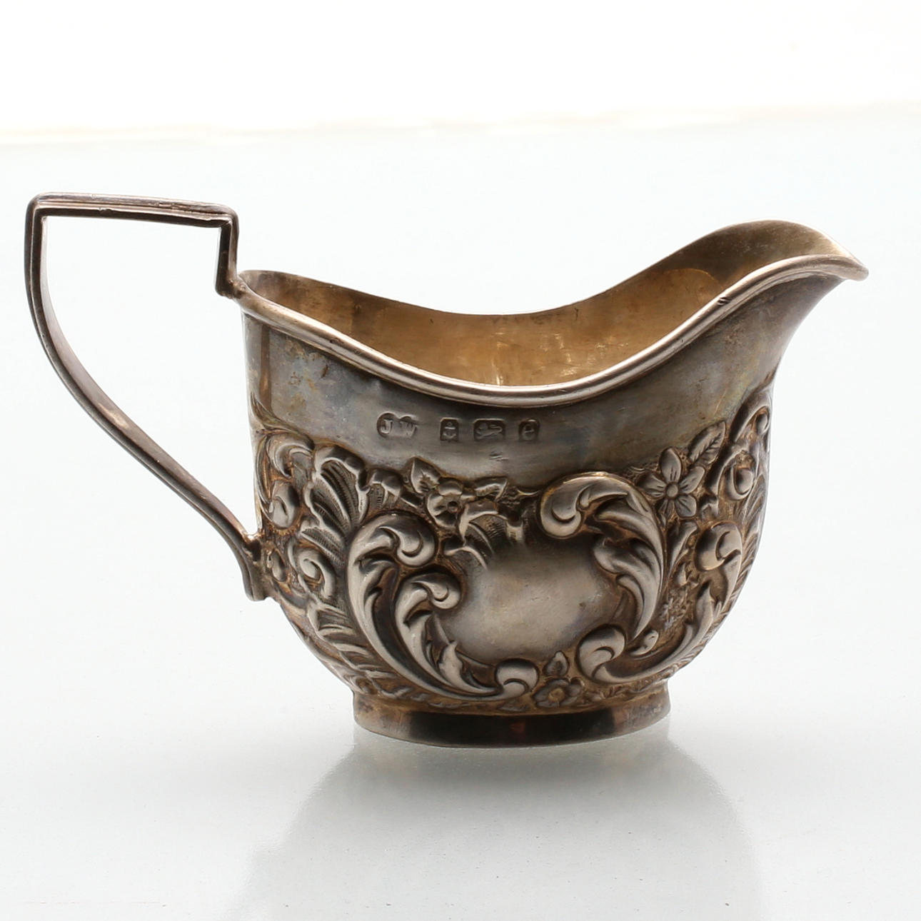 SÅSKANNA, silver, Joseph Willmore, Birmingham, 1904, vikt 70,31 gram.