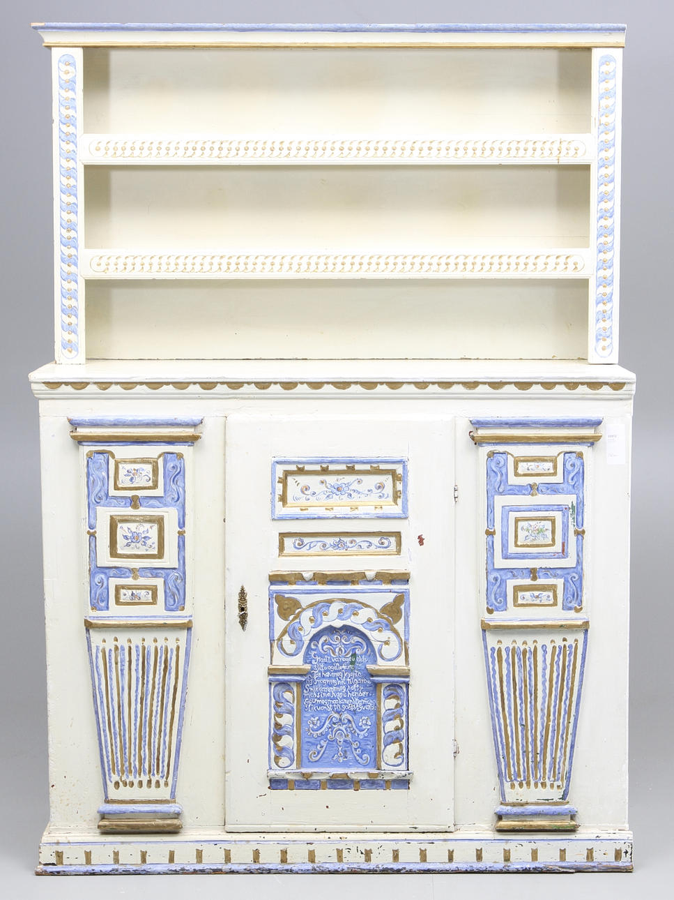 SKÄNKSKÅP, allmoge, Norge, 1700/1800 tal.