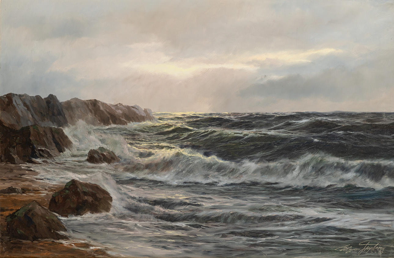 EDGAR FREYBERG (GEB. 1927). Brandung.