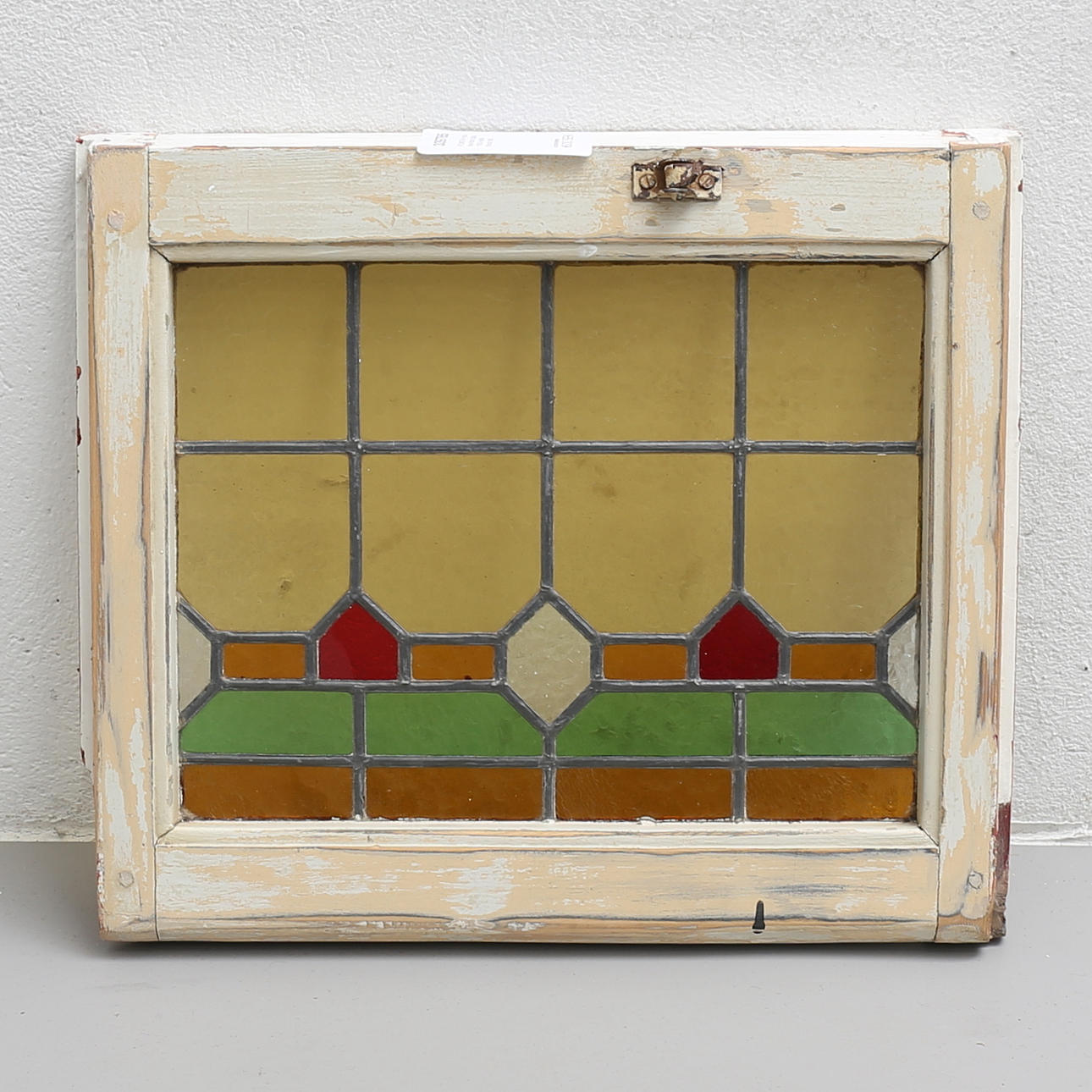 FÖNSTER med blyinfattat glas, jugend, 1900-talets första hälft.