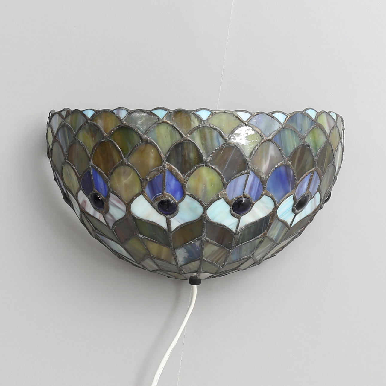 VÄGGLAMPA, tiffanystil, Aneta belysning, 1900-talets andra hälft.