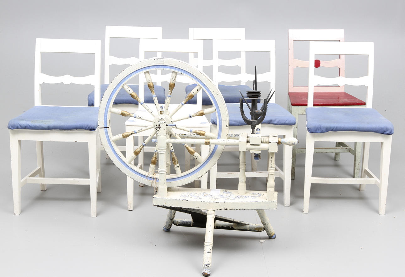 STOLAR SAMT SPINNROCK, allmoge, 1800 tal.