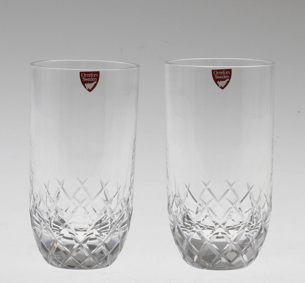 GROGGLAS, 12 st, Orrefors.