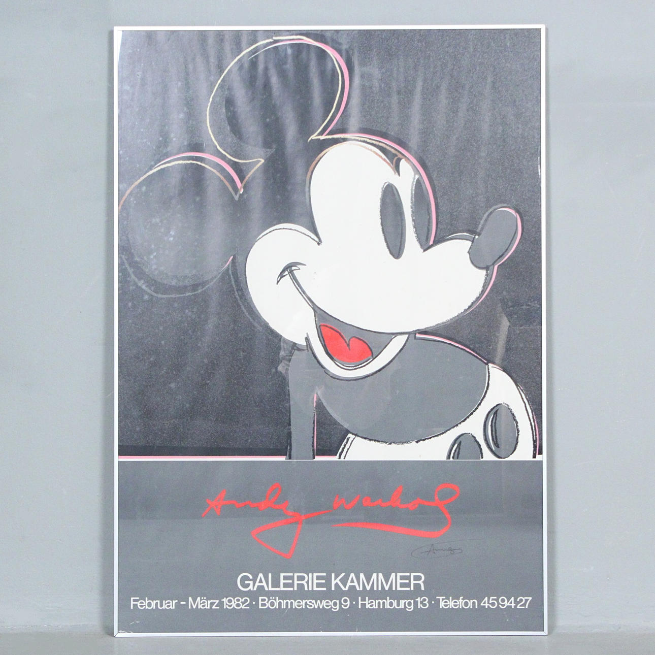 poster 'Andy Warhol, Mickey Mouse - Gallery Chamber'.