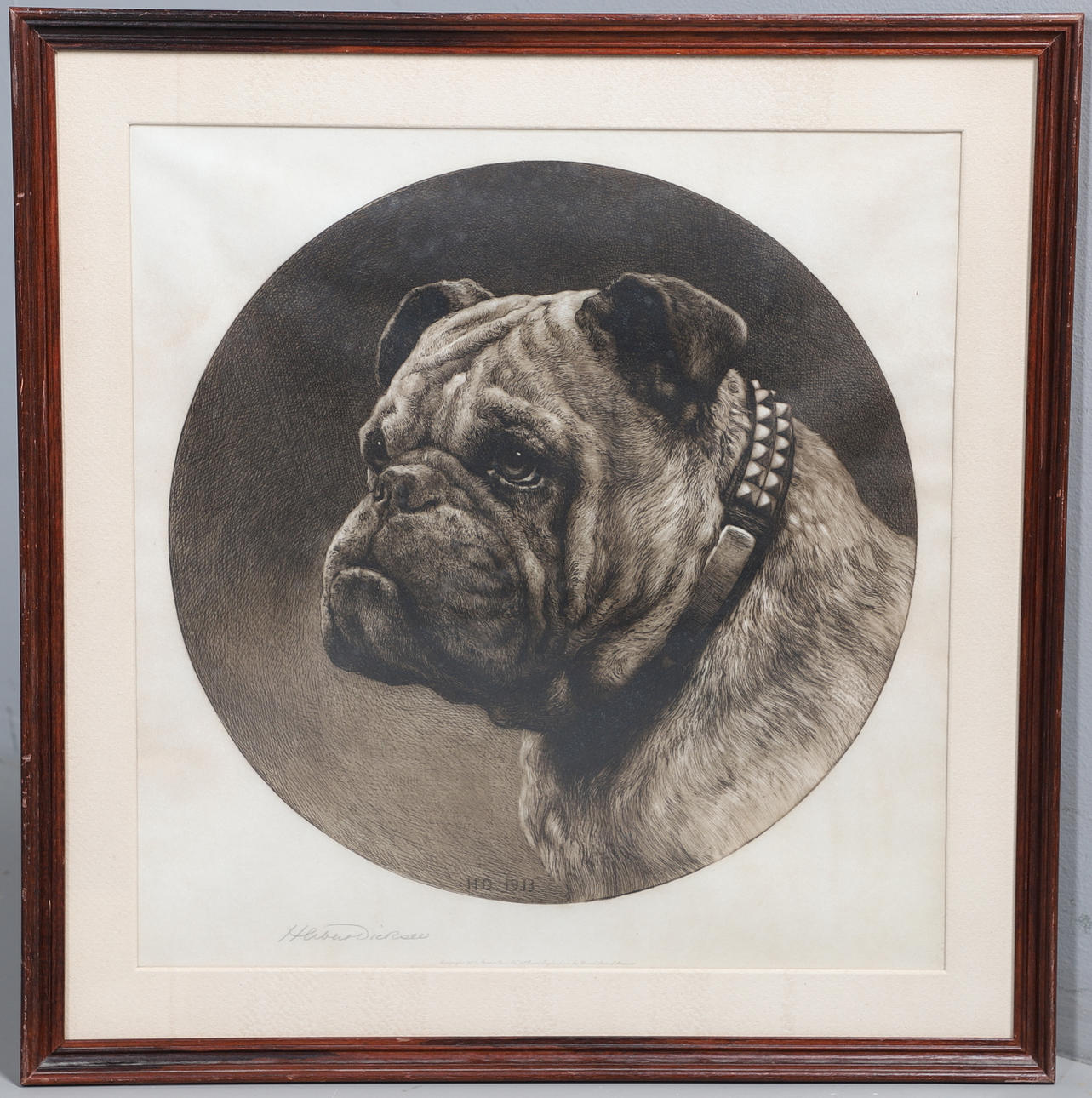 HERBERT THOMAS DICKSEE (1862-1942). A BRITISH BULLDOG.