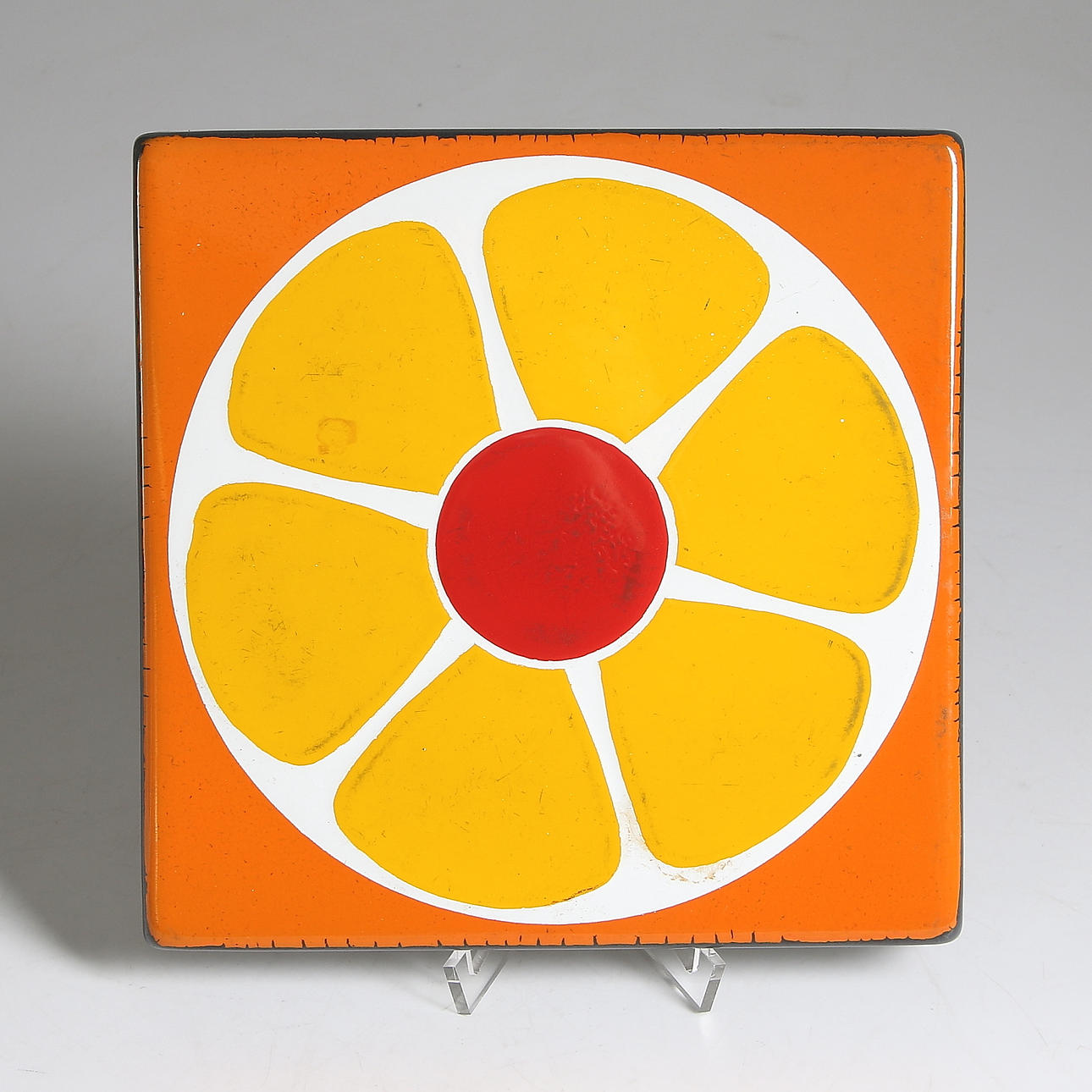 BENGT BERGLUND. Emaljgrafik, Gustavsberg, 1960/70-tal.