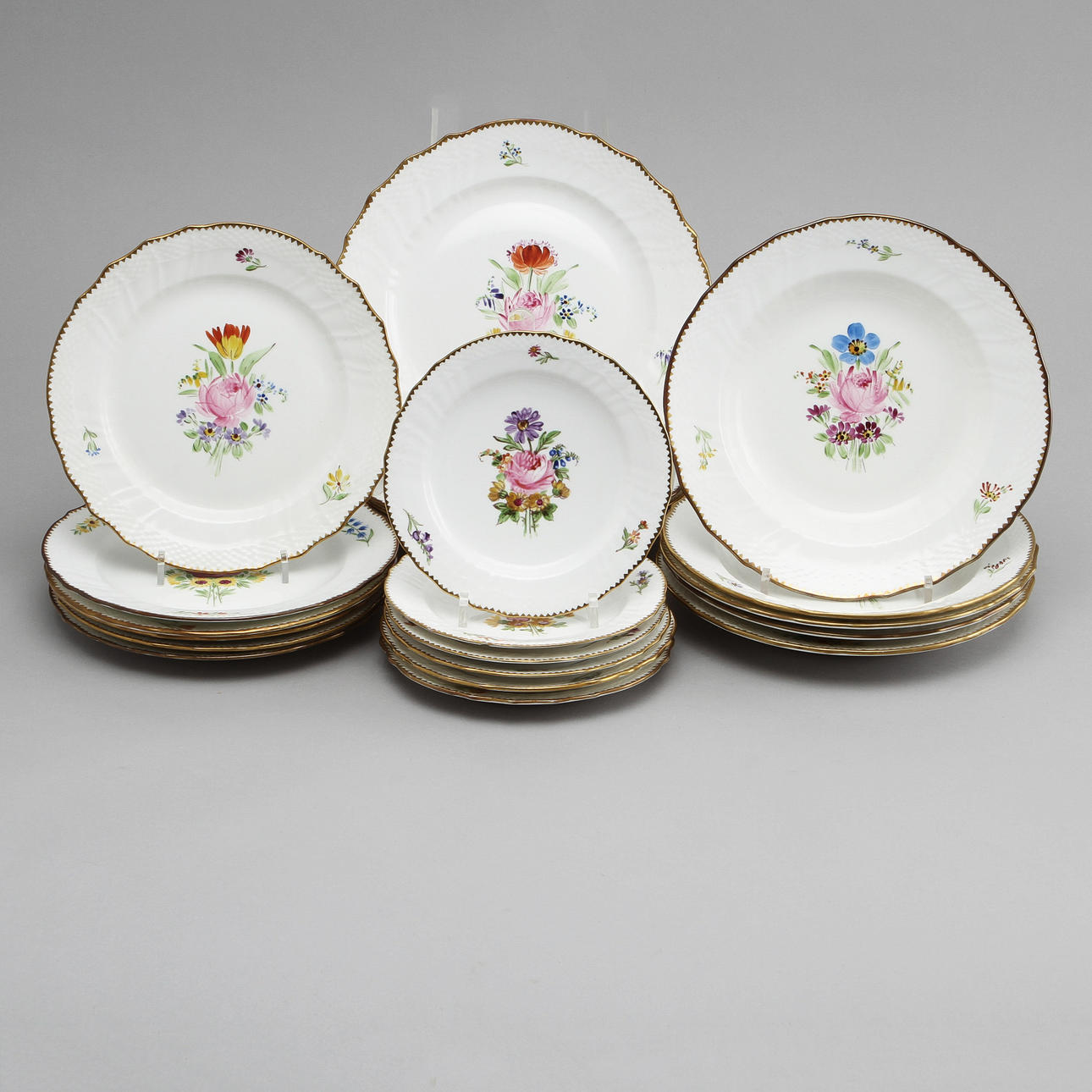 SERVISDELAR, 22 st, porslin, Gustavsberg.