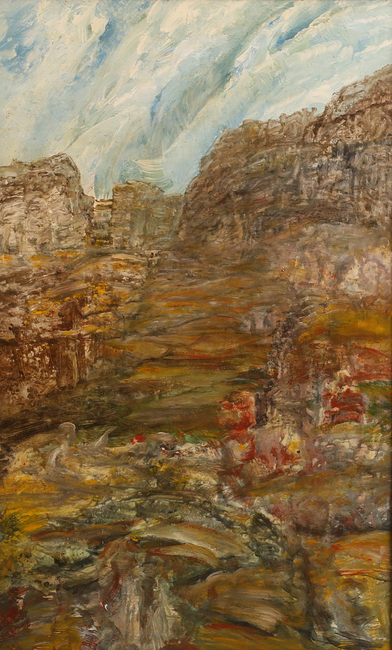 SIGURÐUR KRISTJÁNSSON. Oil on Board, monogram signed.