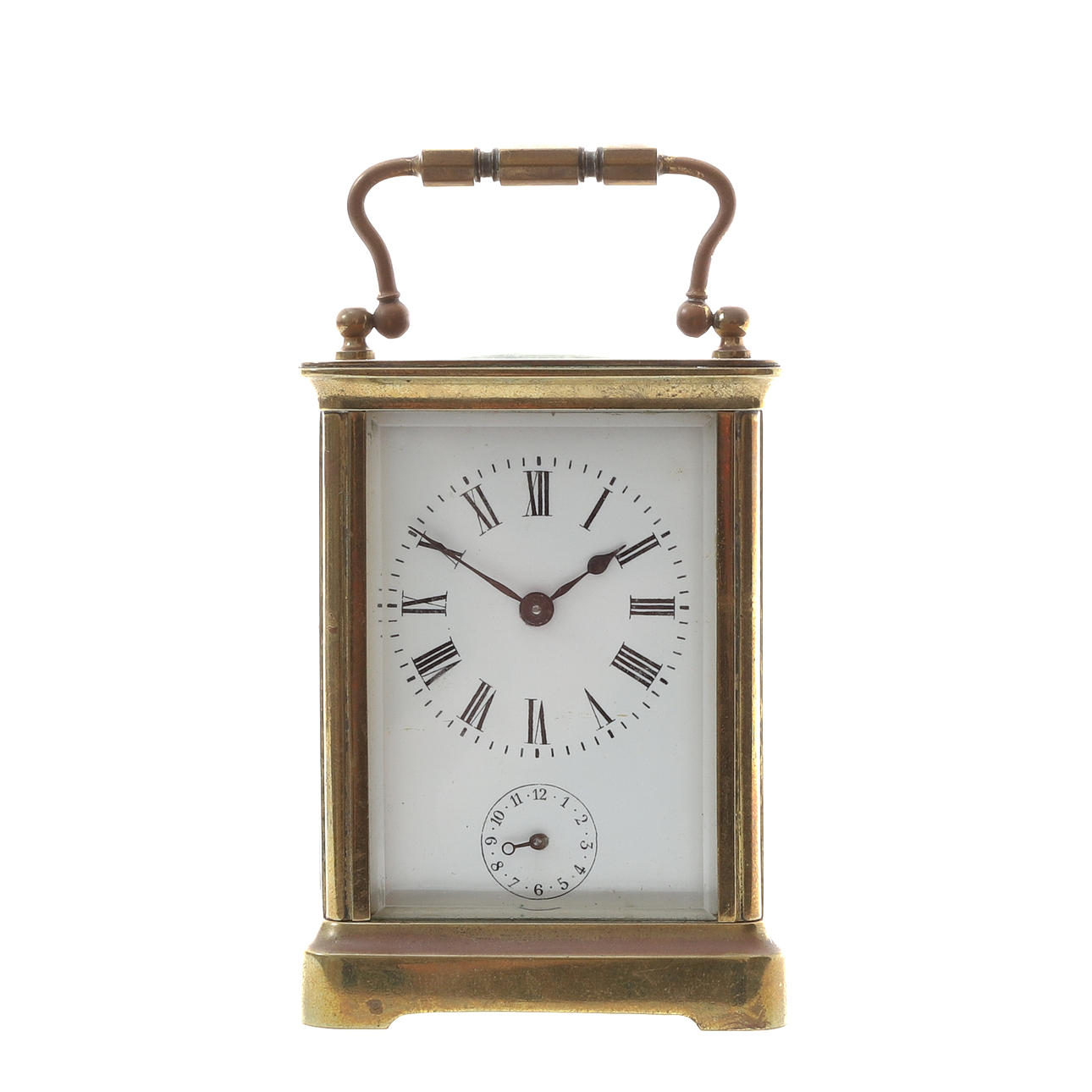 VÄCKARKLOCKA, MÄSSING, 1900-TALETS BÖRJAN.