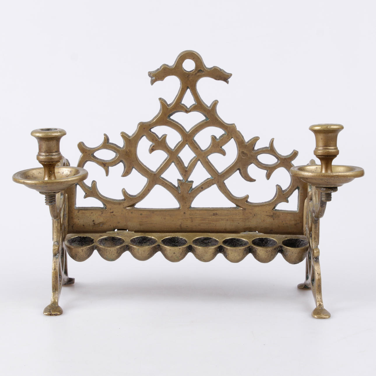 LJUSSTAKE, mässing/malm, omkring sekelskiftet 1900.