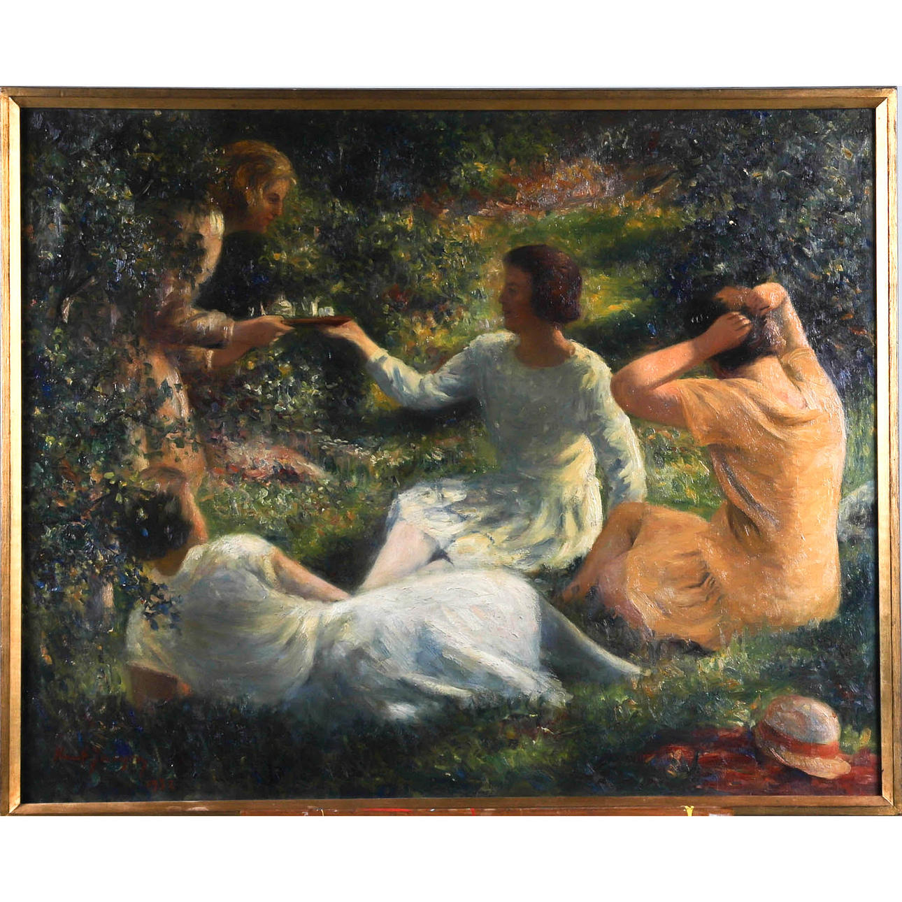 KNUT JANSON. OIL ON CANVAS. SIGNED AND DATED, 1932.