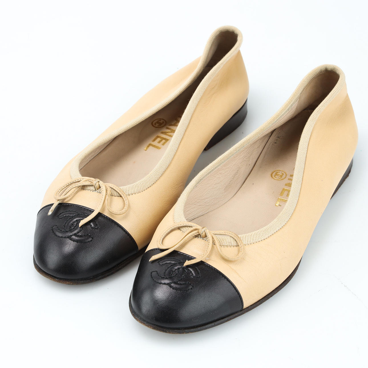 CHANEL, Sko, Ballerina model, str 35,5.