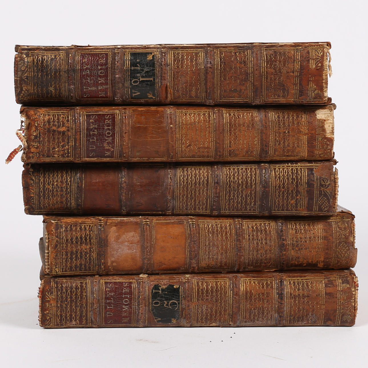 MEMOIRS OF MAXIMILIAN DE BETHUNE DUKE OF SULLY PRIME MINSTER OF HENRY THE GREAT VOLUMES 1 - 5 PUBLISHED 1760.